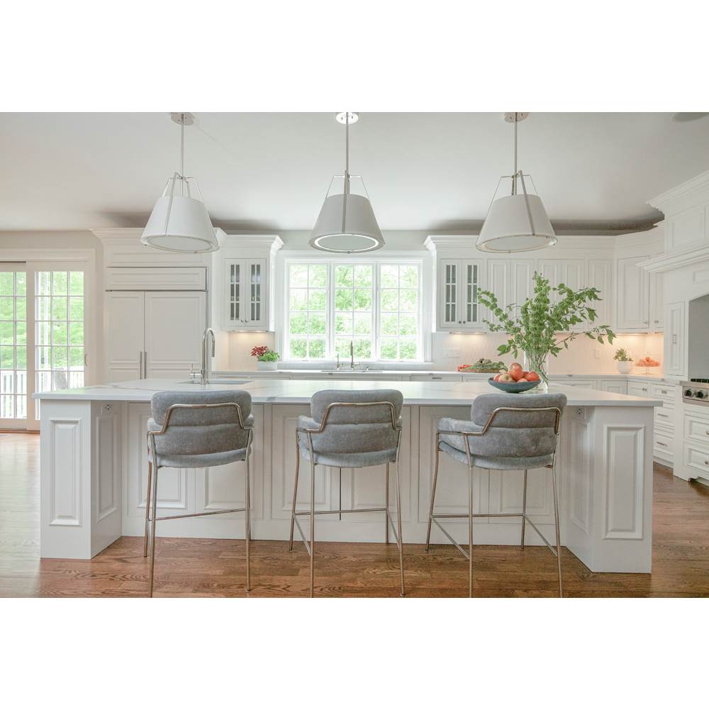Crystorama FUL-904-PN Polished Nickel Fulton 3 Light Polished Nickel Pendant Image 2