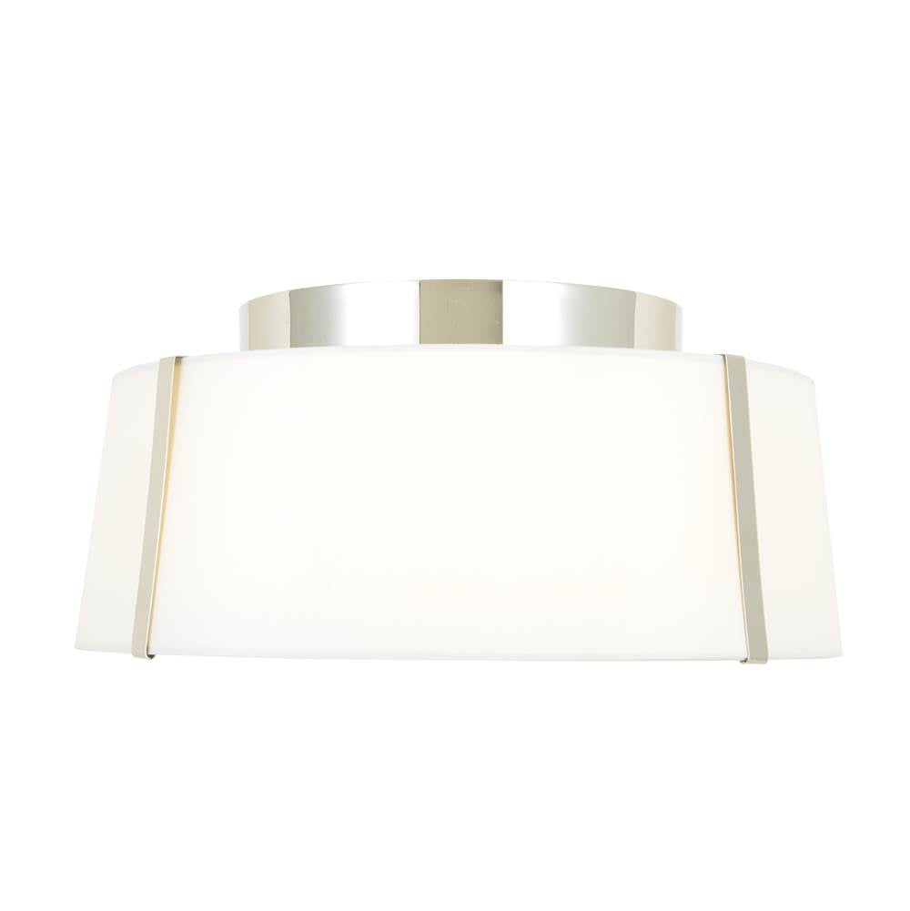 Crystorama FUL-905-PN Polished Nickel Fulton 3 Light Polished Nickel Ceiling Mount Image 3