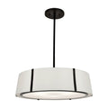 Crystorama FUL-907-BK Black Fulton 6 Light Matte Black Chandelier Image 1