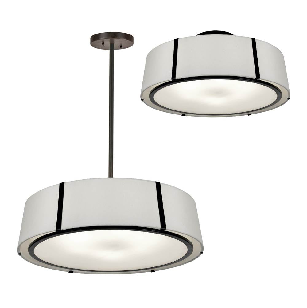 Crystorama Fulton 6 Light Matte Black Chandelier