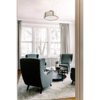 Crystorama FUL-907-BK Black Fulton 6 Light Matte Black Chandelier Image 5
