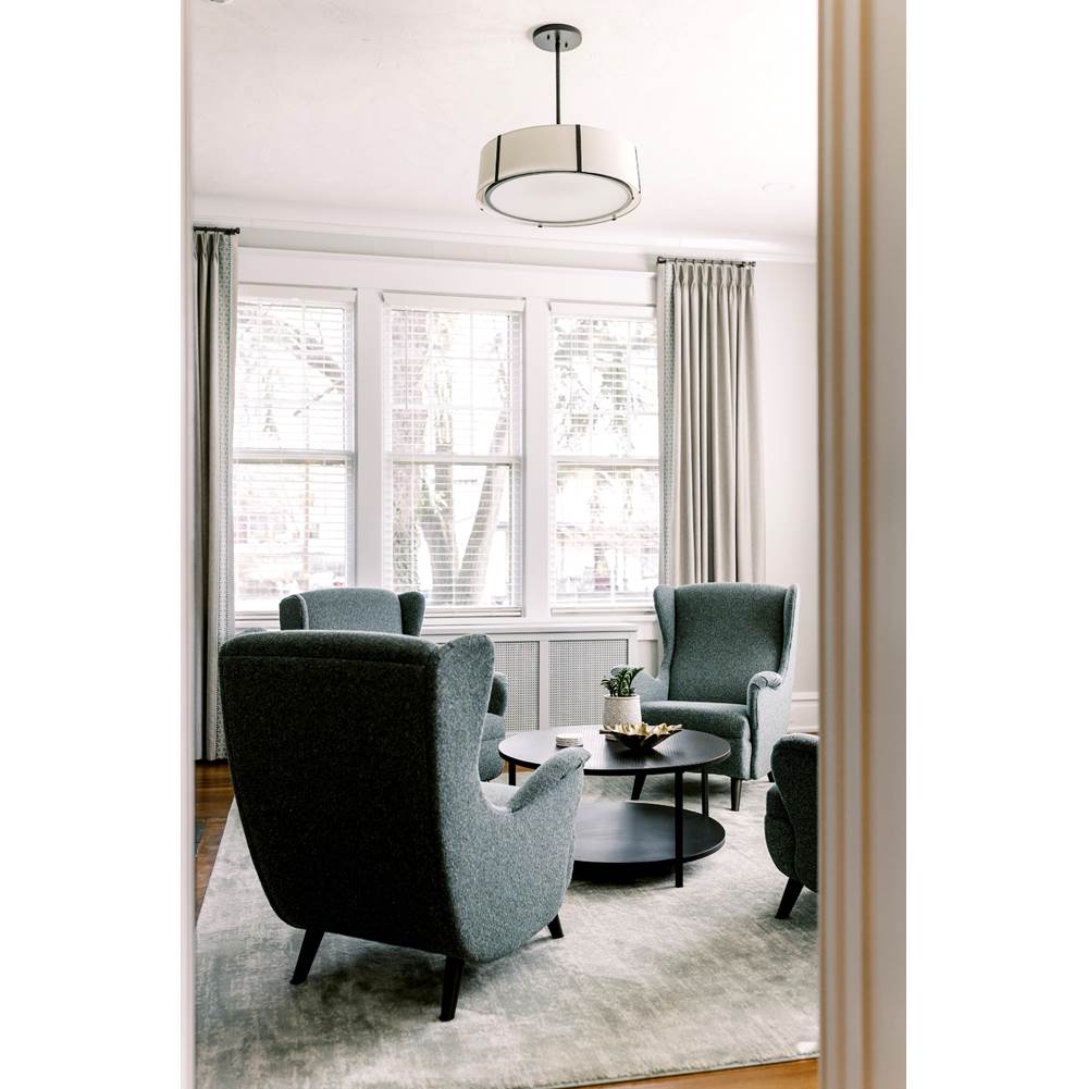 Crystorama FUL-907-BK Black Fulton 6 Light Matte Black Chandelier Image 4