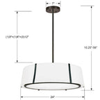 Crystorama FUL-907-BK Black Fulton 6 Light Matte Black Chandelier Image 2