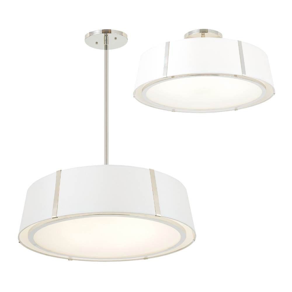 Crystorama FUL-907-PN Polished Nickel Fulton 6 Light Polished Nickel Chandelier Image 5