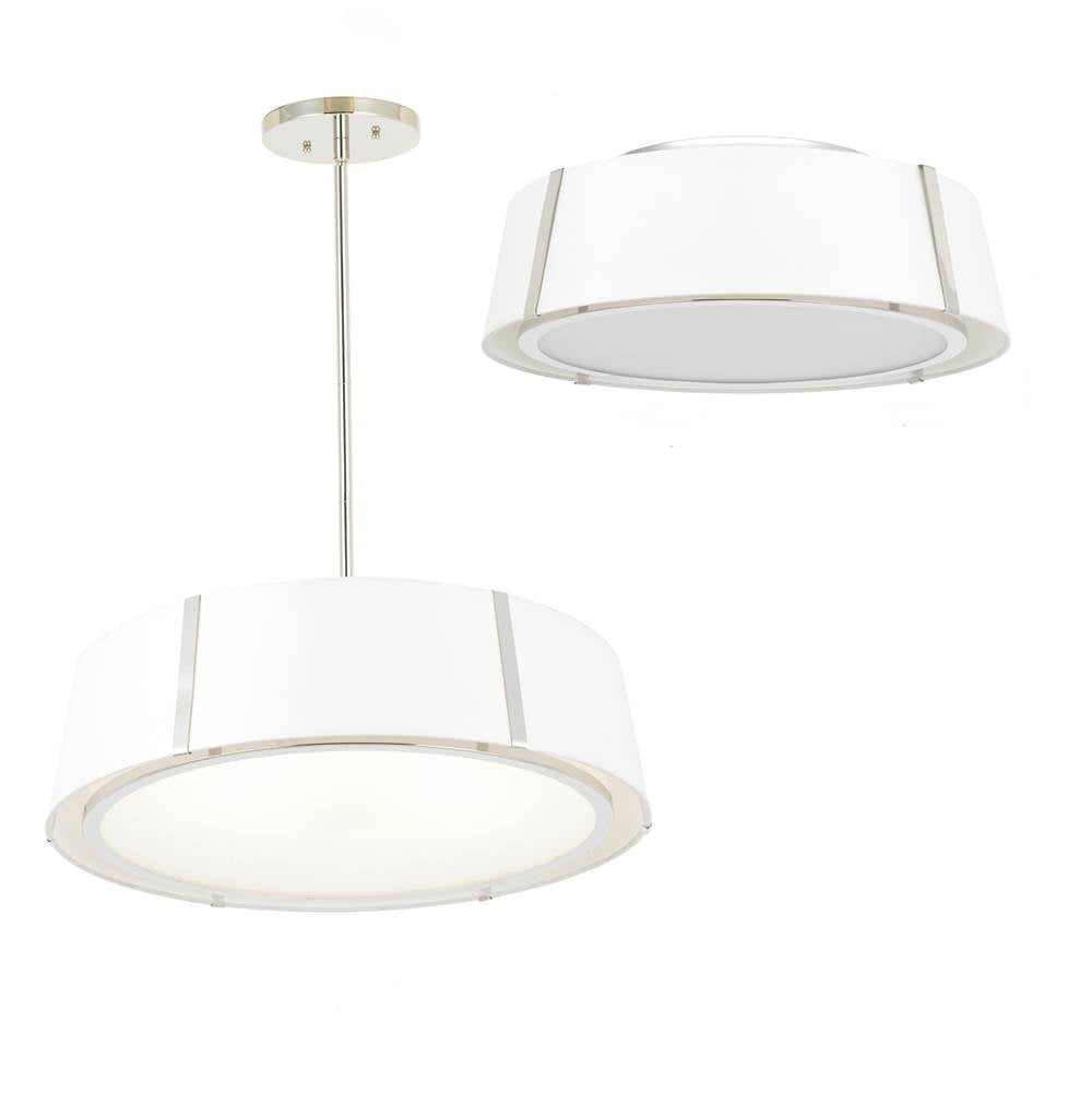 Crystorama FUL-907-PN Polished Nickel Fulton 6 Light Polished Nickel Chandelier Image 4