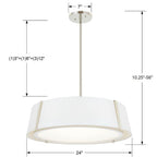 Crystorama FUL-907-PN Polished Nickel Fulton 6 Light Polished Nickel Chandelier Image 2