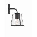 Crystorama FUL-911-BK-CL Black Fulton 1 Light Black Bathroom Vanity Image 5