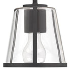 Crystorama FUL-911-BK-CL Black Fulton 1 Light Black Bathroom Vanity Image 3