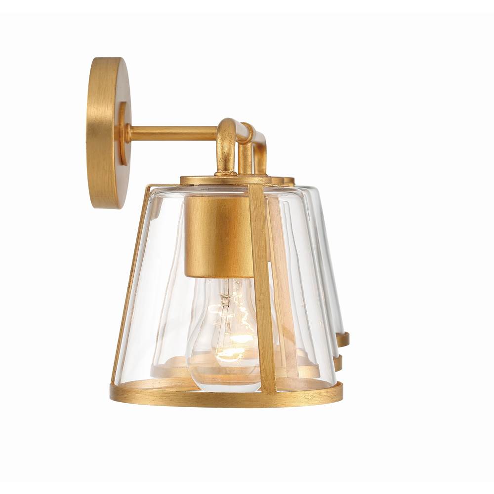 Crystorama Fulton 3 Light Antique Gold Bathroom Vanity