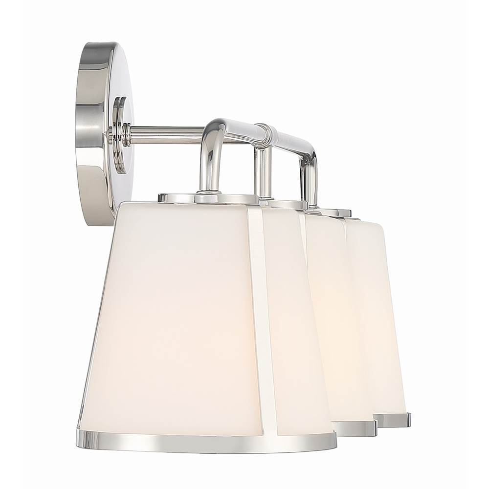 Crystorama Fulton 3 Light Black Bathroom Vanity