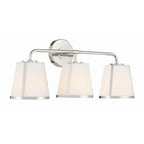 Crystorama FUL-913-PN Polished Nickel Fulton 3 Light Polished Nickel Bathroom Vanity Image 3