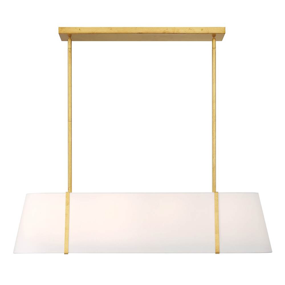 Crystorama FUL-917-GA Antique Gold Fulton 4 Light Antique Gold Linear Oval Chandelier Image 5