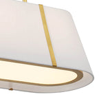 Crystorama FUL-917-GA Antique Gold Fulton 4 Light Antique Gold Linear Oval Chandelier Image 3