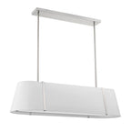 Crystorama Fulton 4 Light Black Linear Oval Chandelier