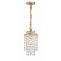 Crystorama GAB-B7301-GA Antique Gold Gabrielle 1 Light Antique Gold Mini Chandelier Image 1