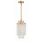 Crystorama GAB-B7301-GA Antique Gold Gabrielle 1 Light Antique Gold Mini Chandelier Image 1