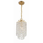 Crystorama Gabrielle 1 Light Antique Gold Mini Chandelier