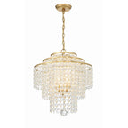 Crystorama Gabrielle 4 Light Antique Gold Chandelier