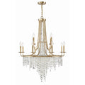 Crystorama GAB-B7312-GA Antique Gold Gabrielle 12 Light Antique Gold Chandelier Image 1