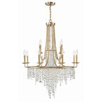 Crystorama GAB-B7312-GA Antique Gold Gabrielle 12 Light Antique Gold Chandelier Image 1