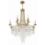Crystorama Gabrielle 12 Light Antique Gold Chandelier
