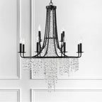 Crystorama GAB-B7312-MK Matte Black Gabrielle 12 Light Matte Black Chandelier Image 3
