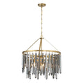 Crystorama GEM-7004-MG-SS Modern Gold Gemma 24'' Modern Gold Chandelier Image 1