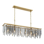 Crystorama GEM-7007-MG-SS Modern Gold Gemma 52'' Modern Gold Linear Chandelier Image 5