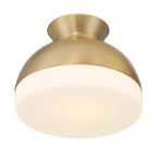 Crystorama GID-4000-VG Vibrant Gold Brian Patrick Flynn Gidget 1 Light Vibrant Gold Flush Mount Image 4