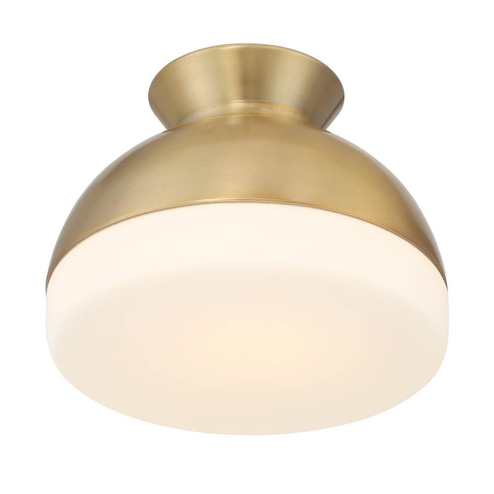 Crystorama GID-4000-VG Vibrant Gold Brian Patrick Flynn Gidget 1 Light Vibrant Gold Flush Mount Image 4