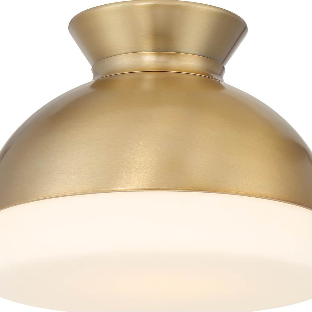 Crystorama GID-4000-VG Vibrant Gold Brian Patrick Flynn Gidget 1 Light Vibrant Gold Flush Mount Image 3
