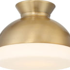 Crystorama GID-4000-VG Vibrant Gold Brian Patrick Flynn Gidget 1 Light Vibrant Gold Flush Mount Image 3