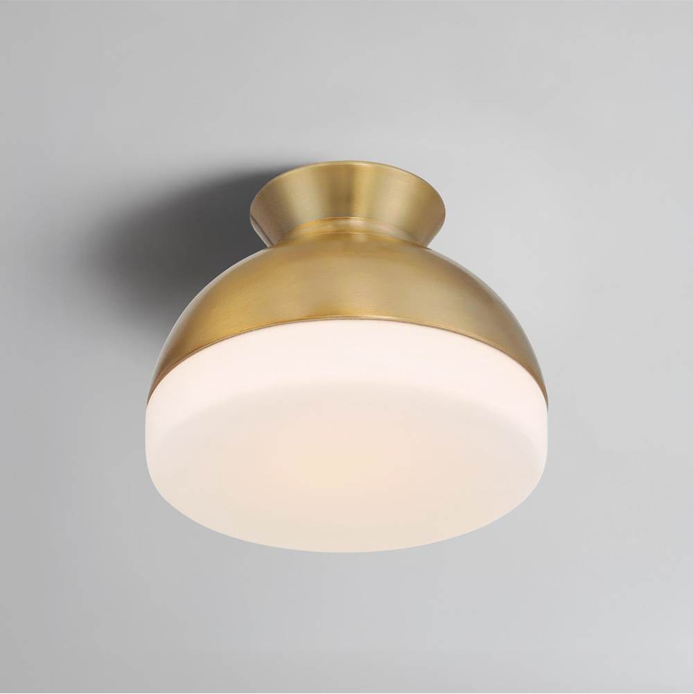 Crystorama GID-4000-VG Vibrant Gold Brian Patrick Flynn Gidget 1 Light Vibrant Gold Flush Mount Image 2