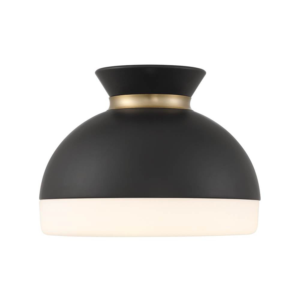 Crystorama GID-4003-MK-VG Matte Black,Vibrant Gold Brian Patrick Flynn Gidget 15'' Matte Black And Vibrant Gold Flush Mount Image 7