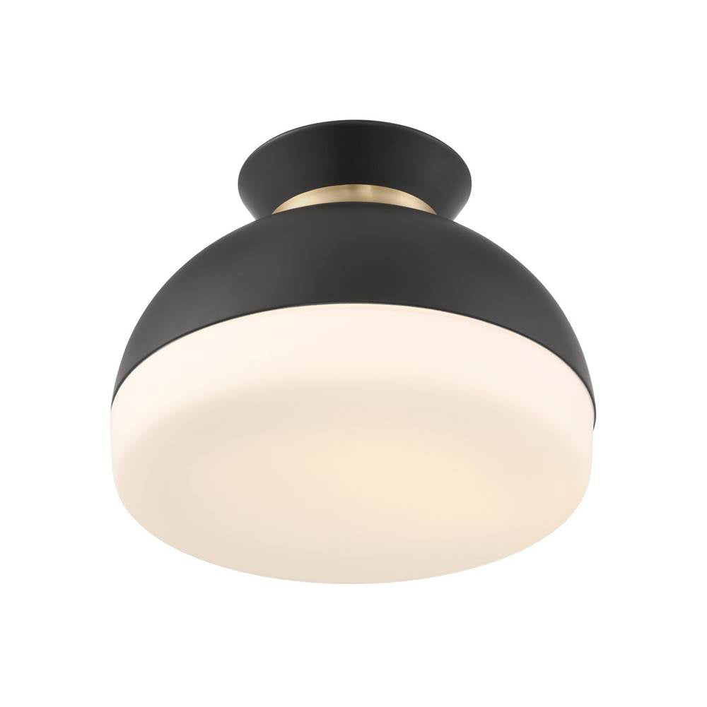 Crystorama GID-4003-MK-VG Matte Black,Vibrant Gold Brian Patrick Flynn Gidget 15'' Matte Black And Vibrant Gold Flush Mount Image 6