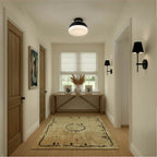 Crystorama GID-4003-MK-VG Matte Black,Vibrant Gold Brian Patrick Flynn Gidget 15'' Matte Black And Vibrant Gold Flush Mount Image 4