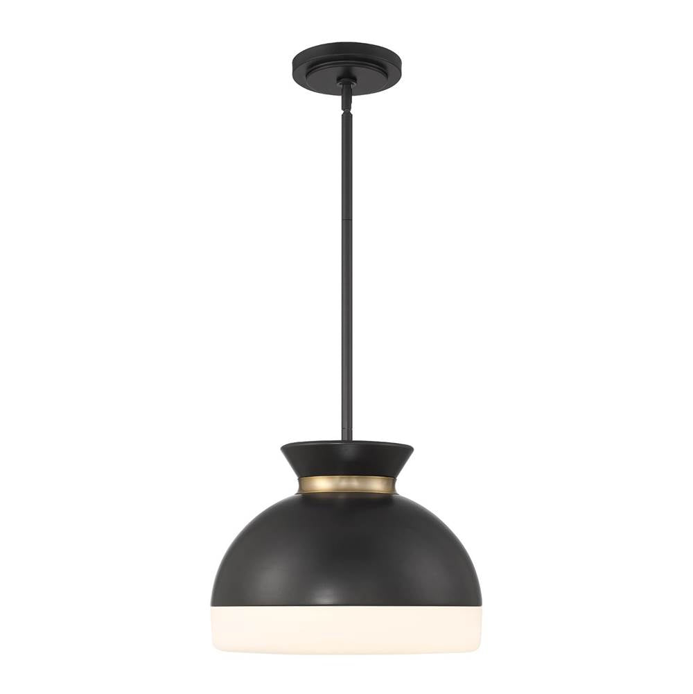 Crystorama GID-4015-MK-VG Matte Black,Vibrant Gold Brian Patrick Flynn Gidget 15'' Matte Black And Vibrant Gold Pendant Image 6