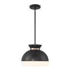 Crystorama GID-4015-MK-VG Matte Black,Vibrant Gold Brian Patrick Flynn Gidget 15'' Matte Black And Vibrant Gold Pendant Image 6