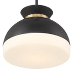 Crystorama GID-4015-MK-VG Matte Black,Vibrant Gold Brian Patrick Flynn Gidget 15'' Matte Black And Vibrant Gold Pendant Image 5