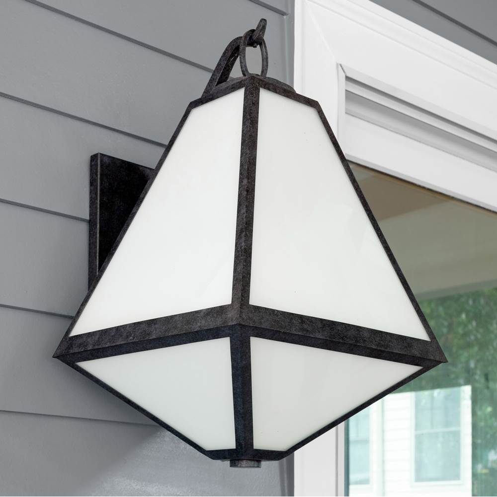 Crystorama GLA-9702-OP-BC Black Charcoal Brian Patrick Flynn For Crystorama Glacier 3 Light Black Charcoal Outdoor Wall Mount Image 3
