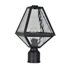 Crystorama Glacier Brian Patrick Flynn For Crystorama Glacier 1 Light Black Charcoal Small Outdoor Lantern Post
