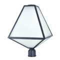 Crystorama GLA-9709-OP-BC Black Charcoal Brian Patrick Flynn For Crystorama Glacier 3 Light Black Charcoal Outdoor Lantern Post Image 1