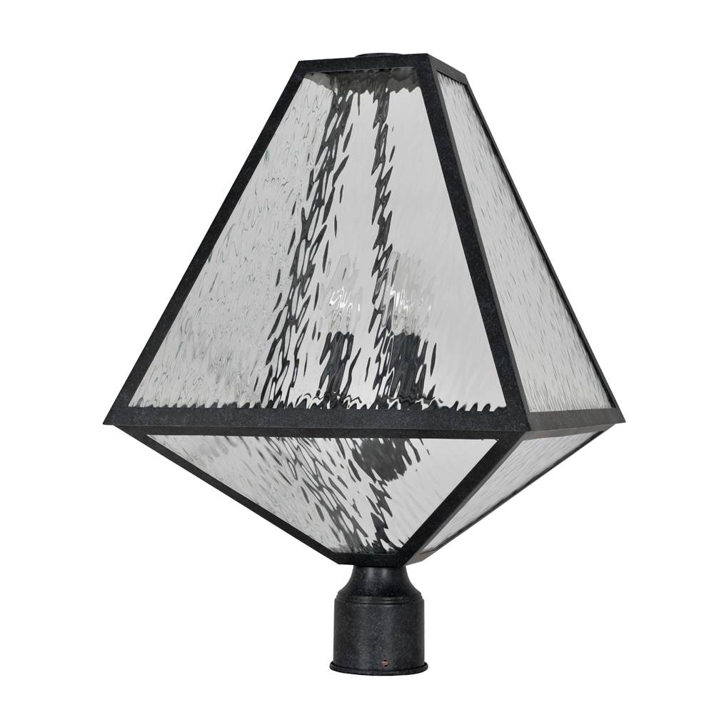 Crystorama Glacier Brian Patrick Flynn For Crystorama Glacier 3 Light Black Charcoal Large Outdoor Lantern Post
