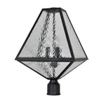 Crystorama Glacier Brian Patrick Flynn For Crystorama Glacier 3 Light Black Charcoal Large Outdoor Lantern Post
