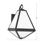Crystorama Glacier Brian Patrick Flynn For Crystorama Glacier 2 Light Black Charcoal Outdoor Wall Mount