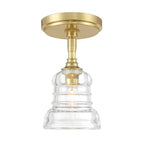 Crystorama GRG-1040-AG_CEILING Aged Brass Gregory 1 Light Aged Brass Semi Flush Mount Image 6