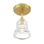 Crystorama GRG-1040-AG_CEILING Aged Brass Gregory 1 Light Aged Brass Semi Flush Mount Image 5