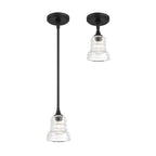 Crystorama GRG-1040-MK_CEILING Matte Black Gregory 1 Light Matte Black Semi Flush Mount Image 3