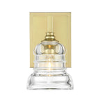 Crystorama GRG-1041-AG Aged Brass Gregory 1 Light Aged Brass Sconce Image 4