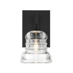 Crystorama GRG-1041-MK Matte Black Gregory 1 Light Matte Black Sconce Image 5